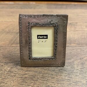 Forte Co. Mini Pewter Picture Frame 2x3 Vintage 1997
